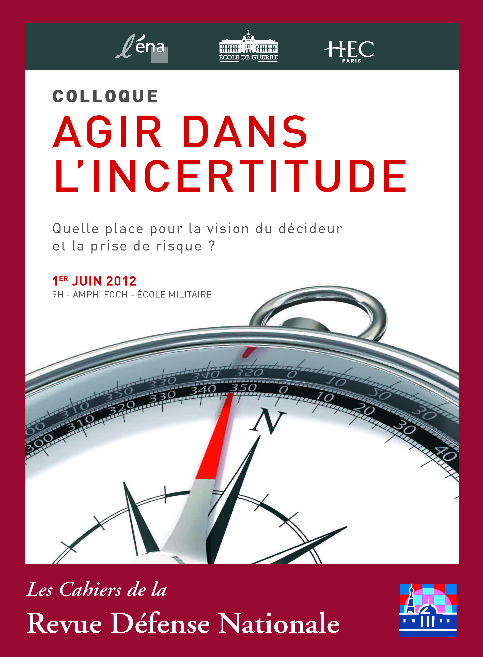 Colloque « Agir dans l'incertitude »